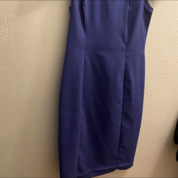 French Connection Sasha Power Shoulder Dress Sz 8 - Picture 6 of 7